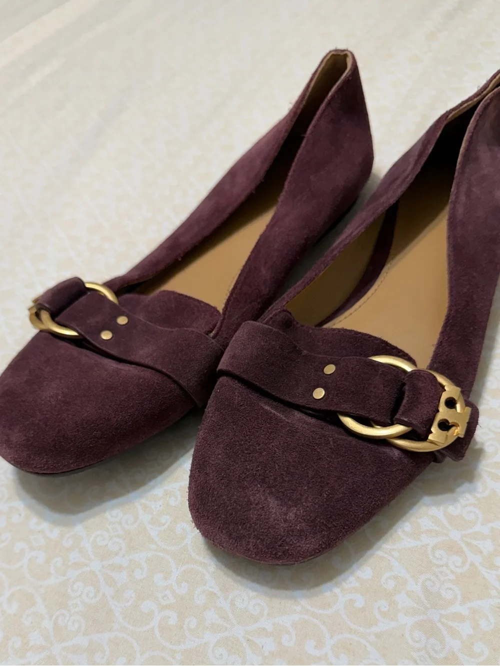 Tory Burch Malbec Marsden Smoking Slipper Sport Suede Flats Size 7